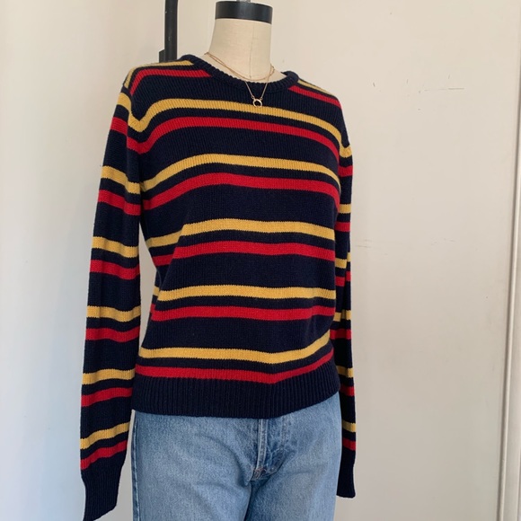 Brandy Melville Navy pullover striped sweater NWT - Picture 2 of 6